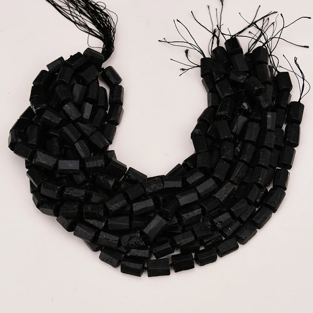 Black Tourmaline Nugget Beads-ToShay.org
