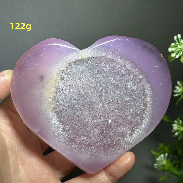 Pink Agate Geode Heart-ToShay.org