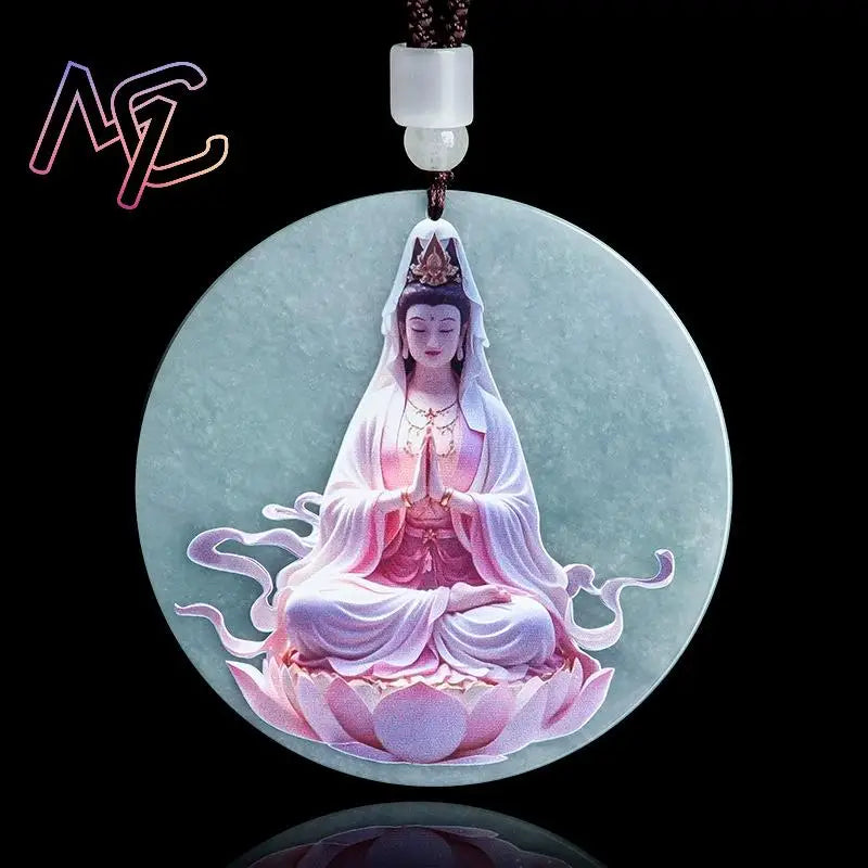 Blue Jadeite Pendant-ToShay.org