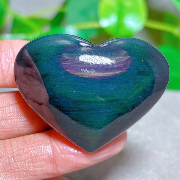 Rainbow Obsidian Heart-ToShay.org
