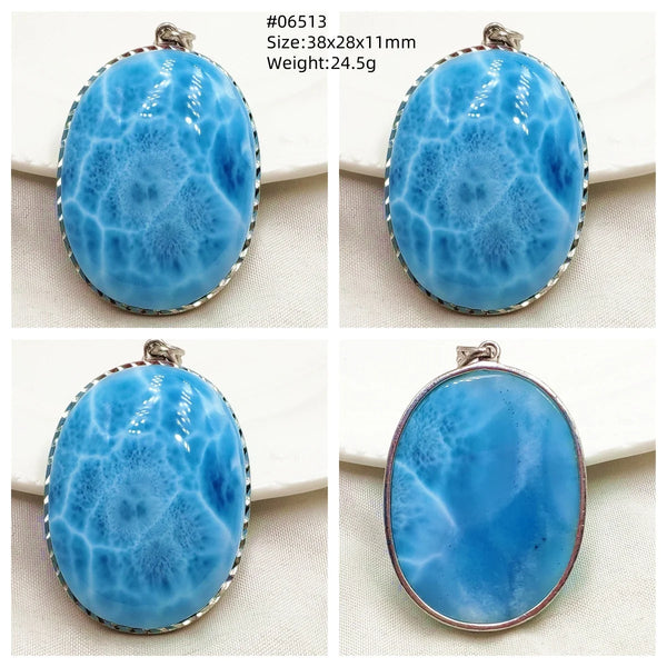 Blue Larimar Pendant-ToShay.org