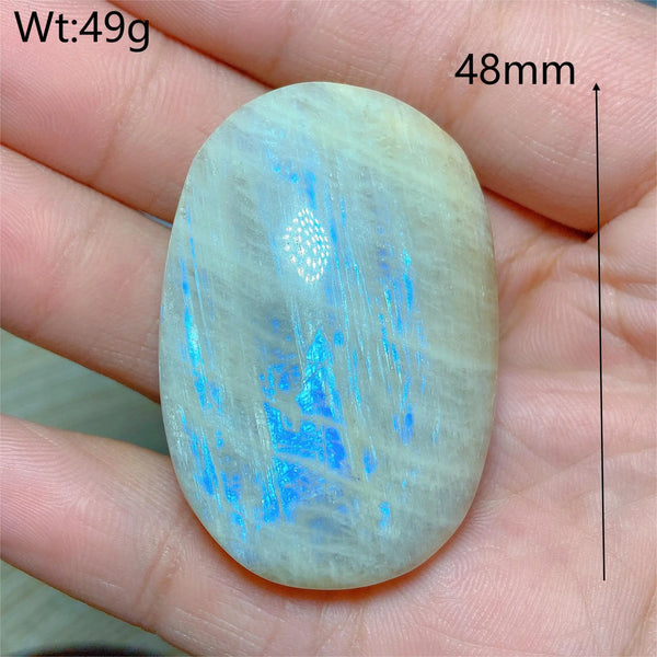 Blue Moonstone Palm Stones-ToShay.org