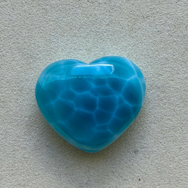 Blue Larimar Heart-ToShay.org