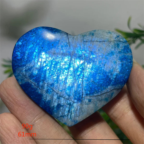 Blue Flash Moonstone Heart-ToShay.org