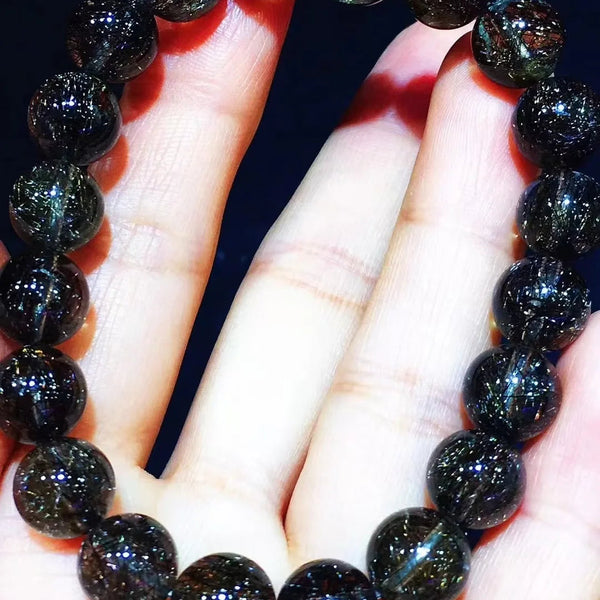 Black Rutilated Quartz Bracelet-ToShay.org