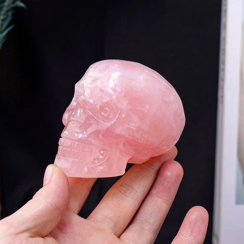 Pink Rose Quartz Skulls-ToShay.org