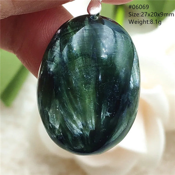 Green Seraphinite Pendant-ToShay.org