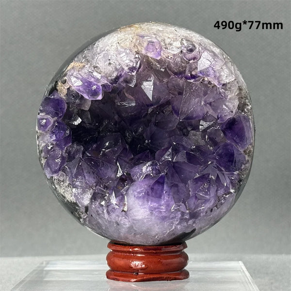 Purple Amethyst Cluster Ball-ToShay.org