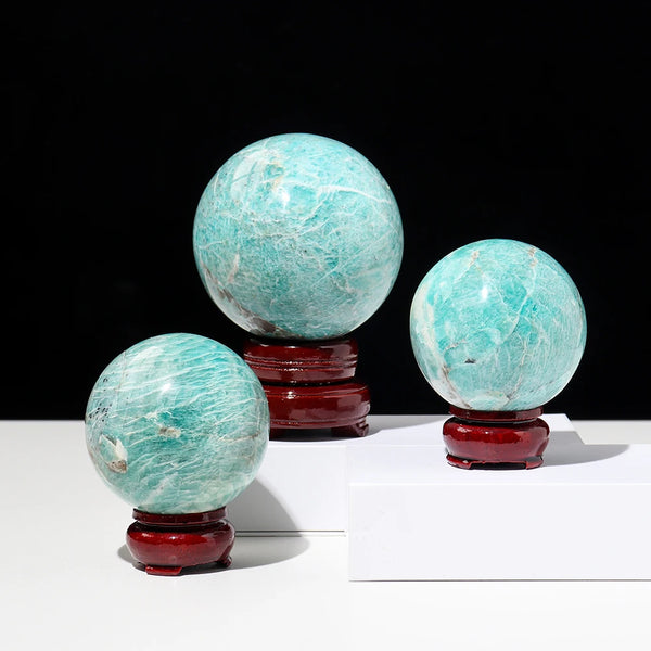 Blue Amazonite Crystal Ball-ToShay.org