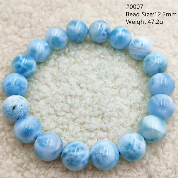 Blue Larimar Bead Bracelet-ToShay.org