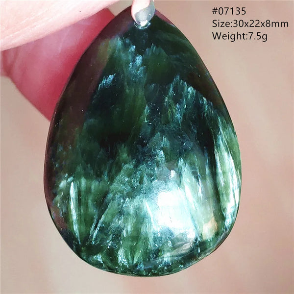 Green Seraphinite Pendant-ToShay.org