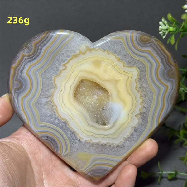 Red Agate Geode Heart-ToShay.org