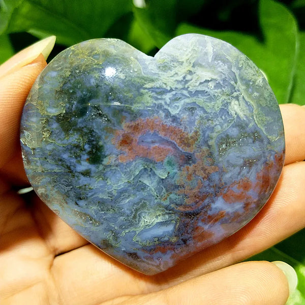 Green Moss Agate Heart-ToShay.org