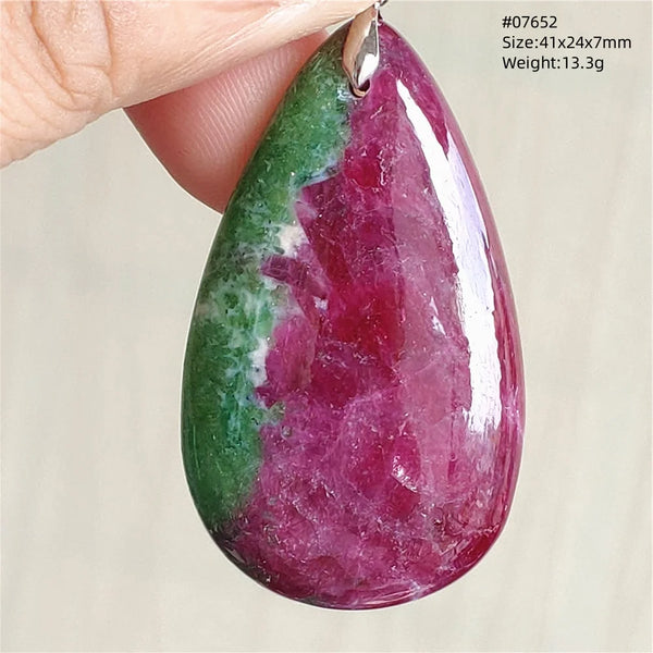 Red Ruby Zoisite Pendant-ToShay.org