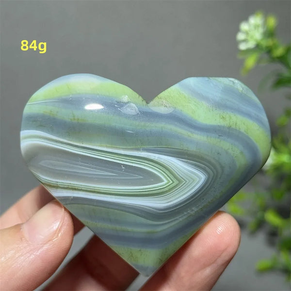 Green Agate Heart-ToShay.org