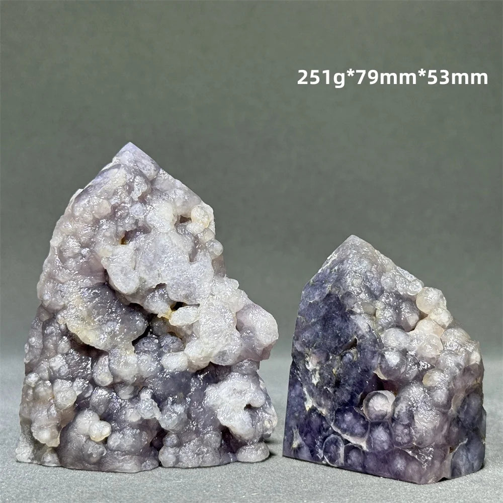 Purple Grape Agate Quartz Tower-ToShay.org