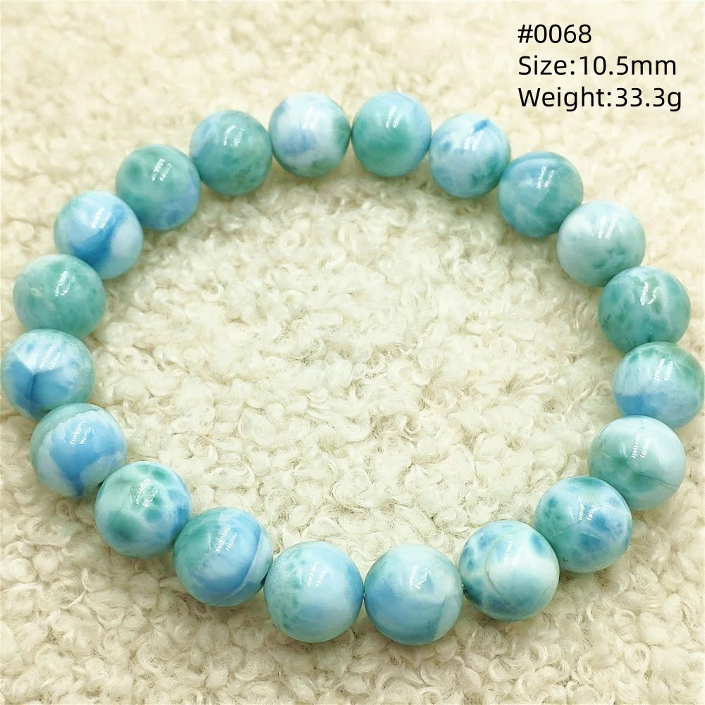 Blue Larimar Bead Bracelet-ToShay.org