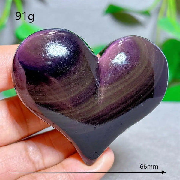 Rainbow Obsidian Heart-ToShay.org