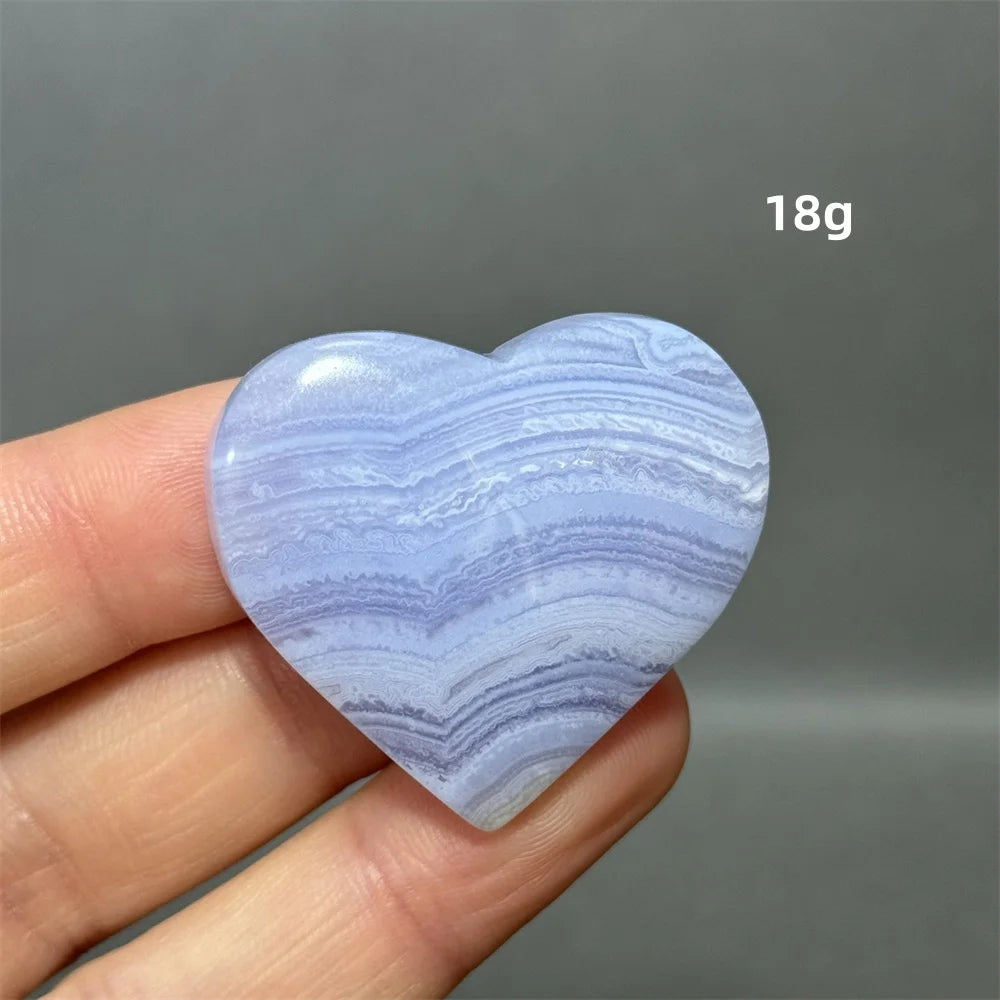 Blue Lace Crystal Heart-ToShay.org