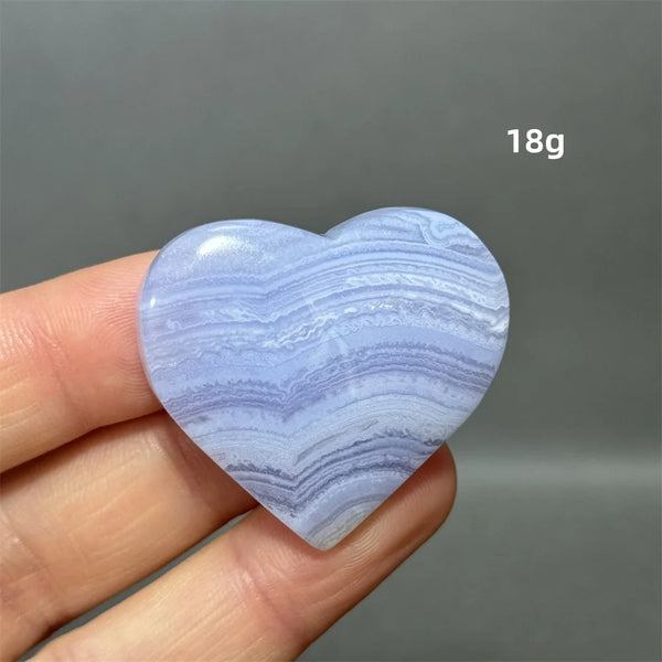 Blue Lace Crystal Heart-ToShay.org