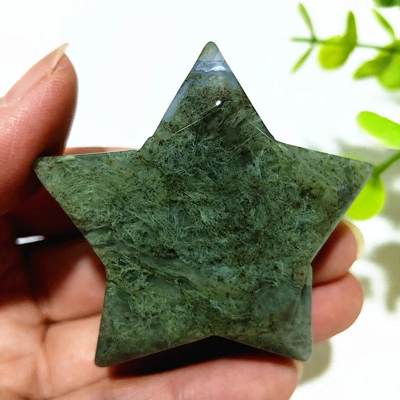 Green Moss Agate Star-ToShay.org