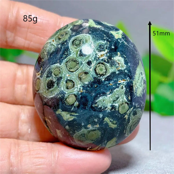 Green Malachite Palm Stone-ToShay.org