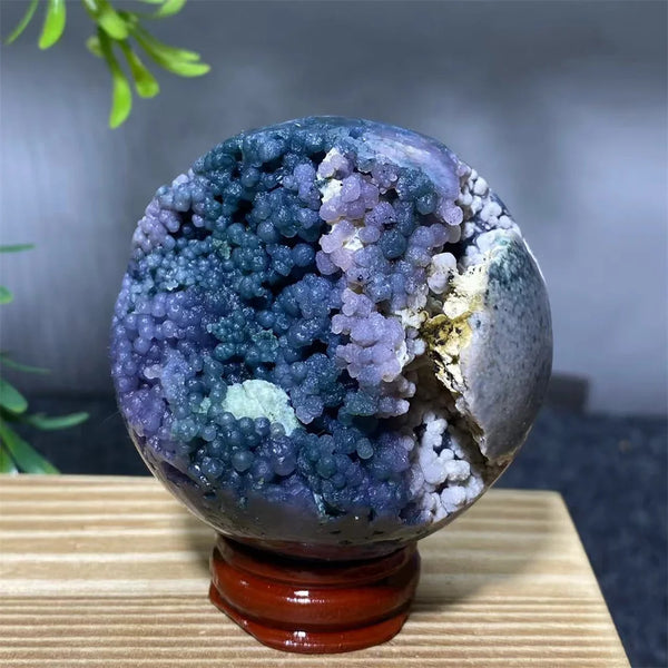 Purple Grape Agate Ball-ToShay.org