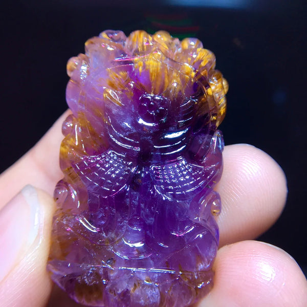 Purple Cacoxenite Red Auralite-ToShay.org