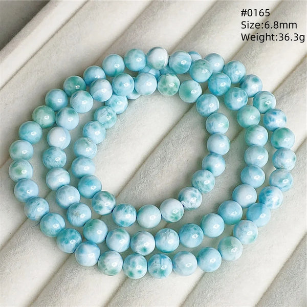 Blue Larimar Bead Bracelet-ToShay.org