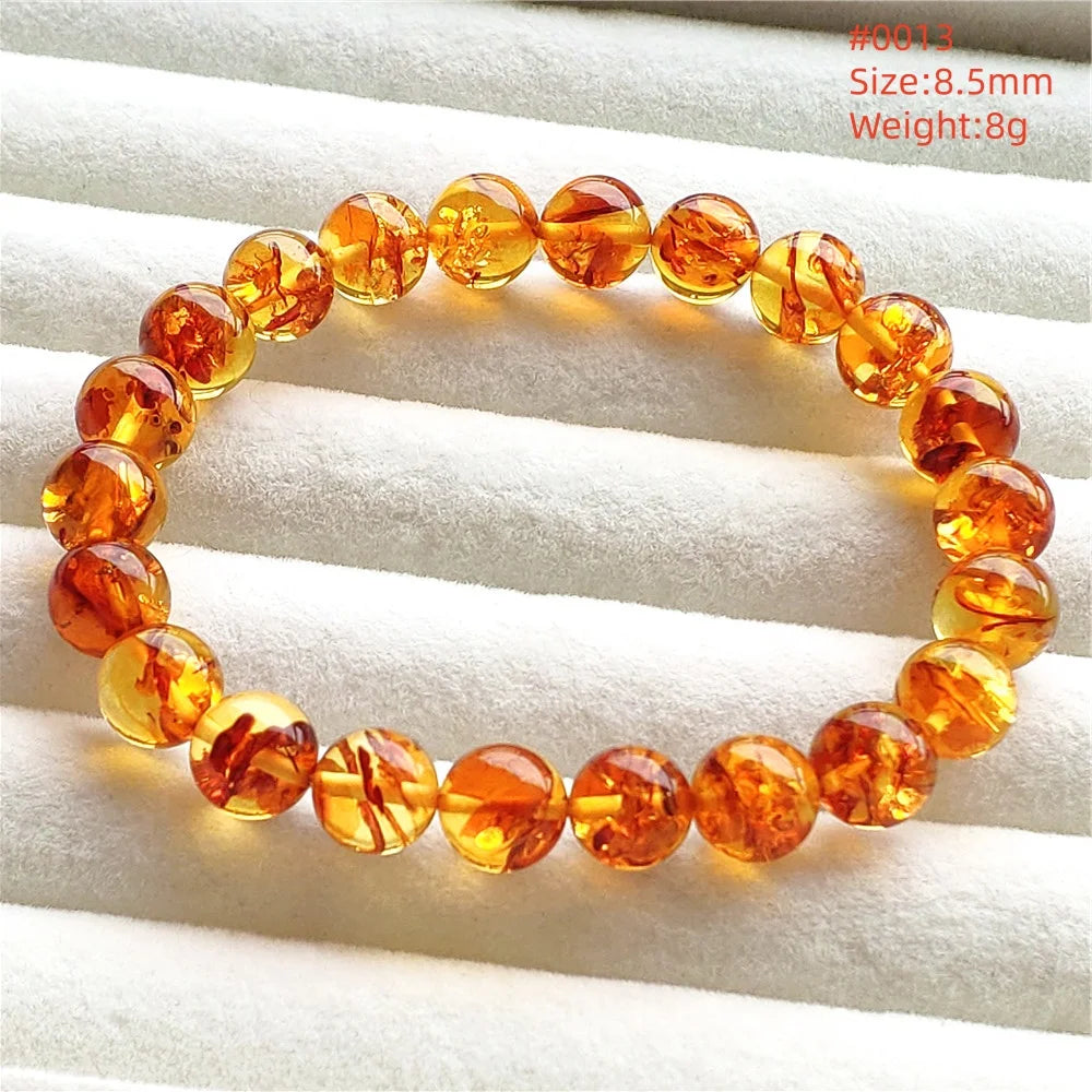 Yellow Amber Bead Bracelet-ToShay.org