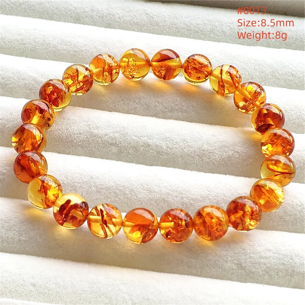 Yellow Amber Bead Bracelet-ToShay.org