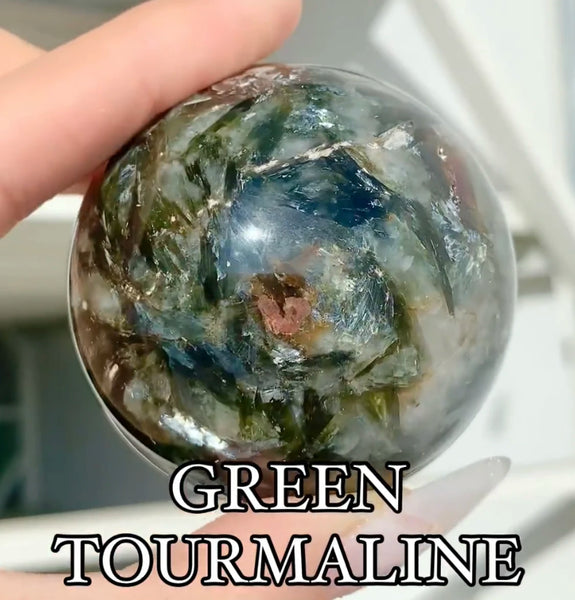 Green Mica Tourmaline Ball-ToShay.org