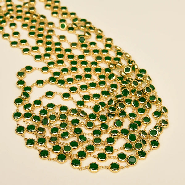 Green Crystal Neck Chain-ToShay.org