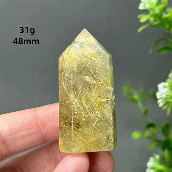 Gold Red Hair Crystal Point-ToShay.org