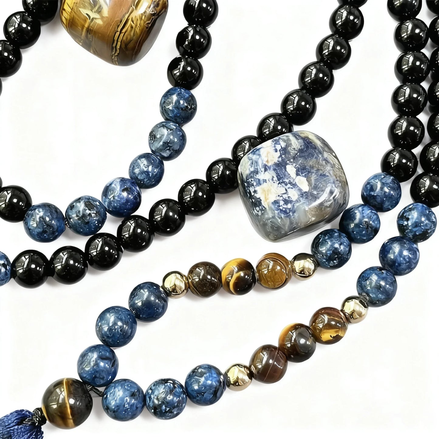 Blue Tiger Eye Mala Beads-ToShay.org