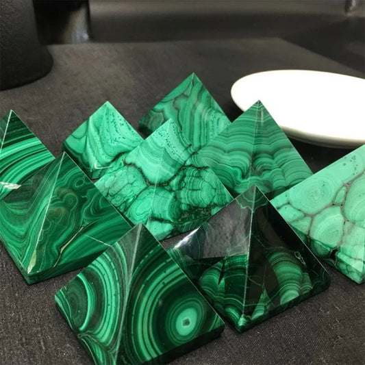 Green Malachite Pyramid-ToShay.org