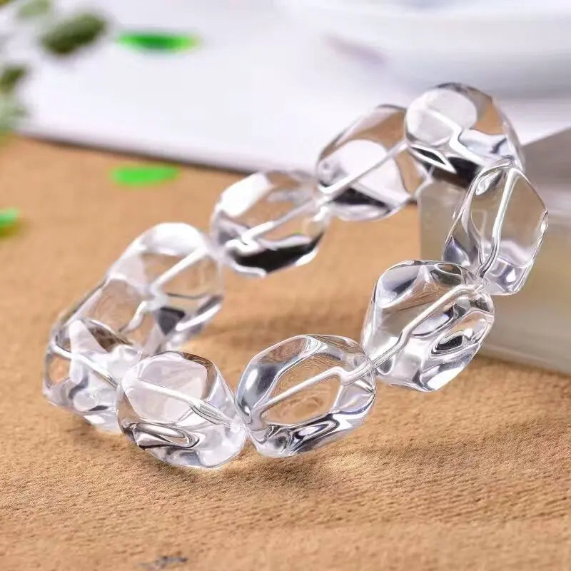 Clear Crystal Quartz Bracelet-ToShay.org