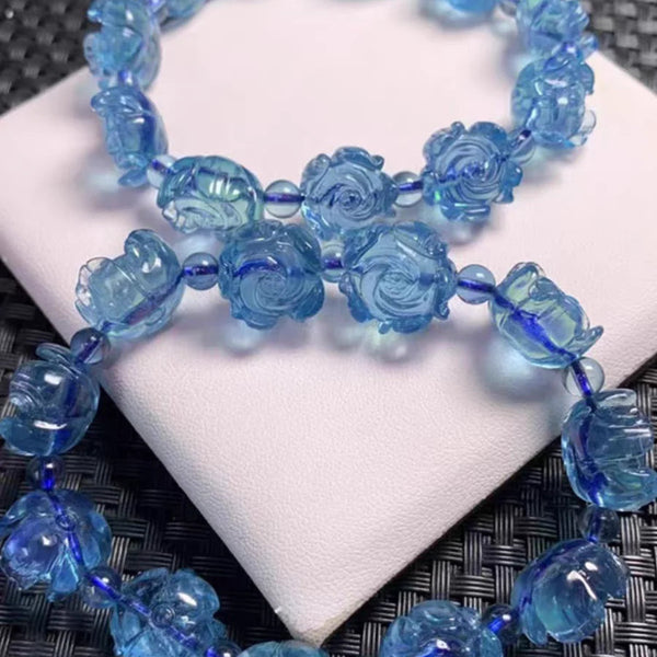 Blue Aquamarine Bracelet-ToShay.org