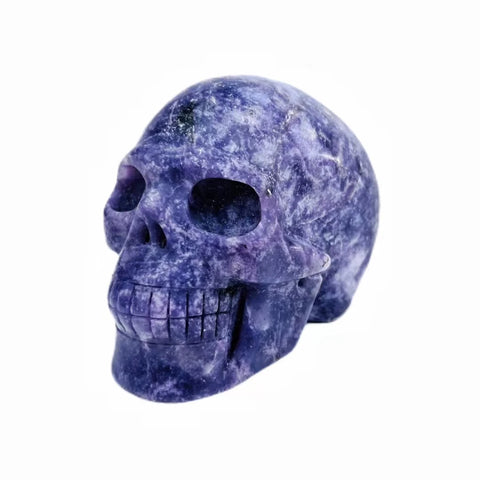 Purple Lepidolite Jasper Skulls-ToShay.org