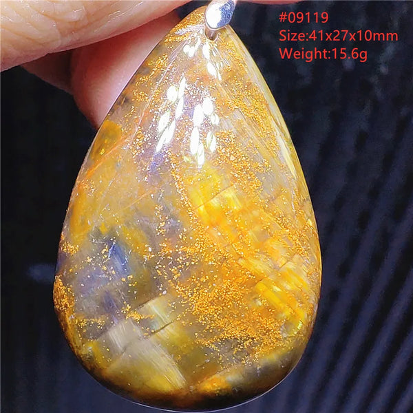 Blue Pietersite Chatoyant Pendant-ToShay.org