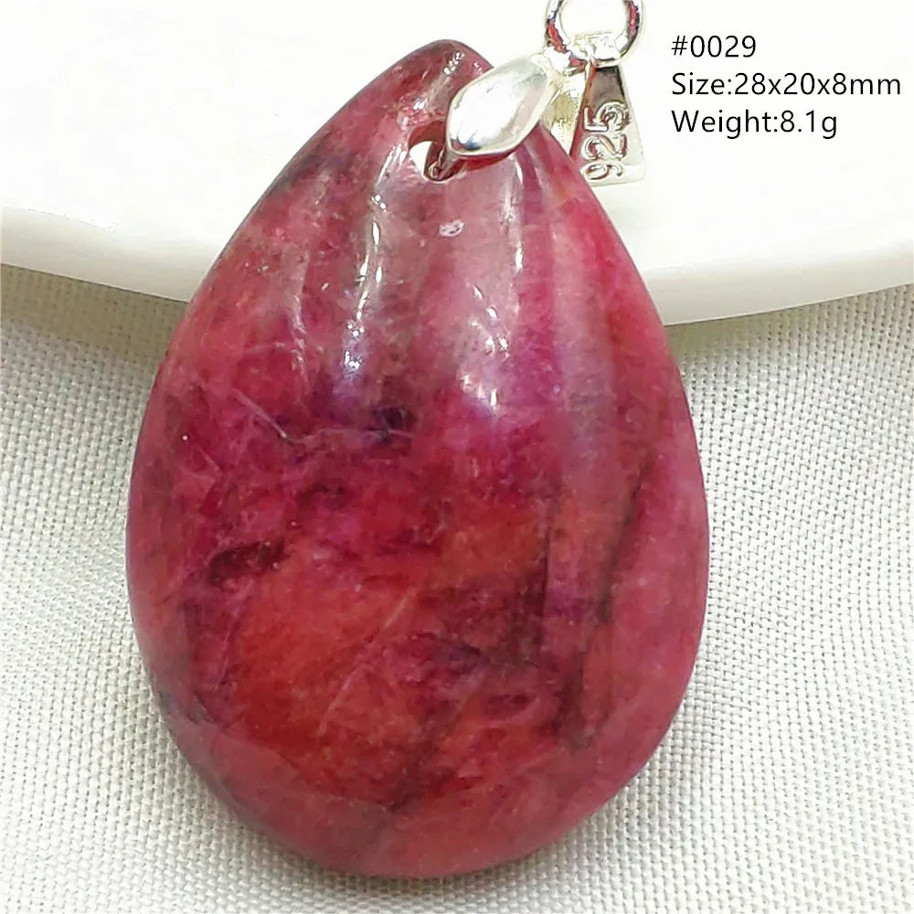 Red Rose Rhodonite Pendant-ToShay.org