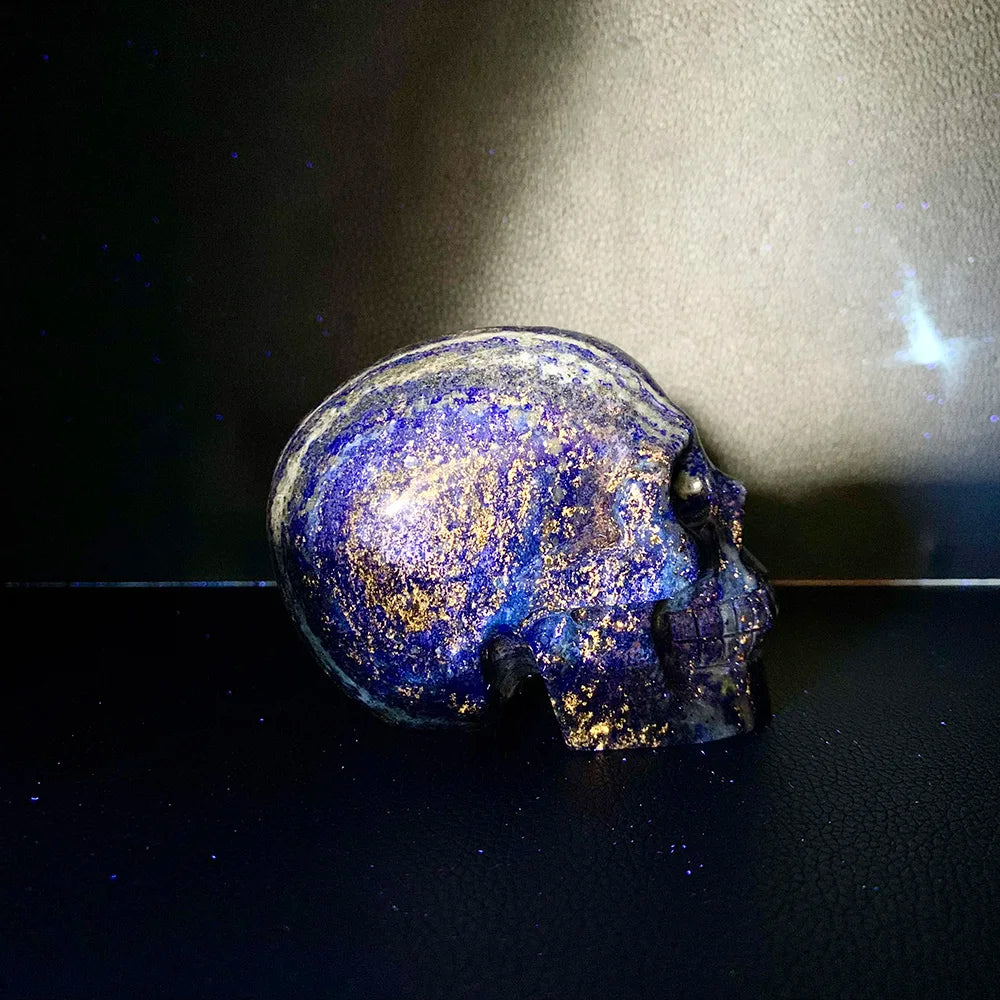 Blue Lapis Lazuli Skull-ToShay.org