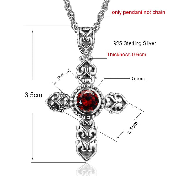Mixed Gemstone Cross Pendants-ToShay.org
