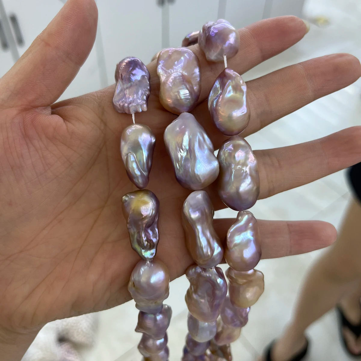 Purple Pearl Tail Beads-ToShay.org