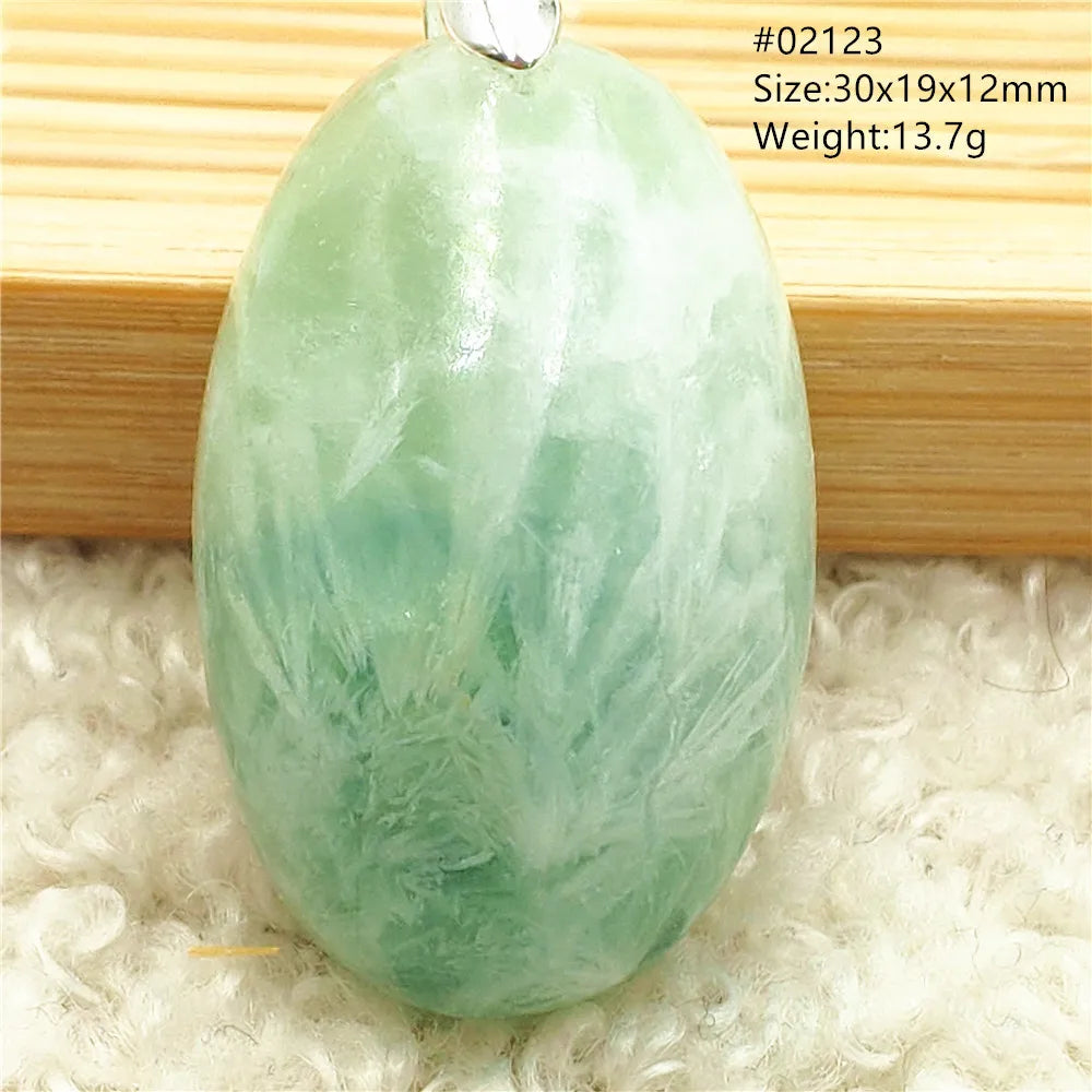 Green Blue Fluorite Pendant-ToShay.org