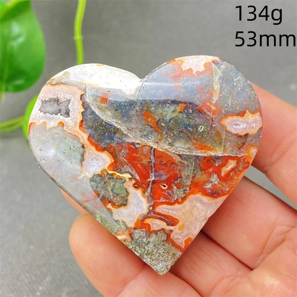 Green Aquatic Agate Heart-ToShay.org