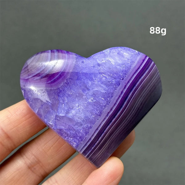 Purple Agate Heart-ToShay.org