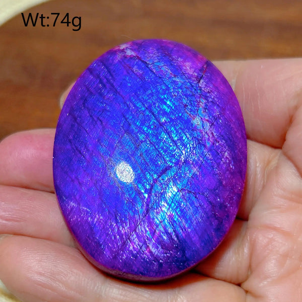 Purple Violet Rainbow Moonstone-ToShay.org