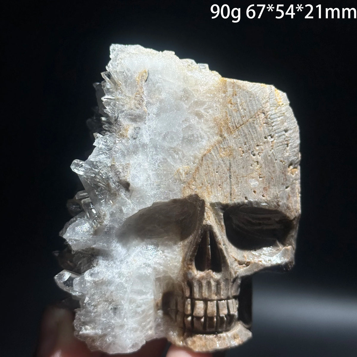 Clear Quartz Cluster Skull-ToShay.org