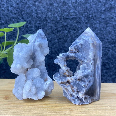 Purple Sphalerite Geode Tower-ToShay.org